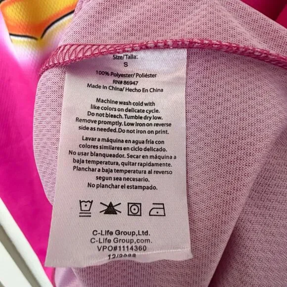 Nickelodeon Cartoon Baseball Jersey Women’s small Hot Pink 90’s - Picture 4 of 6